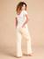 Wide-Leg Maternity Jeans with Seamless Belly Band, ENVIE DE FRAISE ecru - vertbaudet enfant 