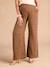 Wide-Leg Leopard Print Trousers in Cotton Gauze for Maternity, ENVIE DE FRAISE beige - vertbaudet enfant 
