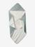 Coffret cadeau naissance cape de bain réversible personnalisable et gant vert sauge - vertbaudet enfant 