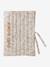 Coffret cadeau naissance 8 pièces : 1 hochet, 1 tapis à langer nomade, 5 lingettes, 1 pochette blanc imprimé+ocre+vert imprimé - vertbaudet enfant 