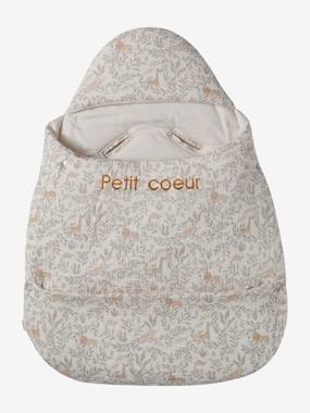 Baby-Outerwear-Baby Nest-Transformable Baby Nest in Cotton Gauze