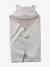 Plaid bébé à capuche en molleton, doublé peluche beige imprimé - vertbaudet enfant 