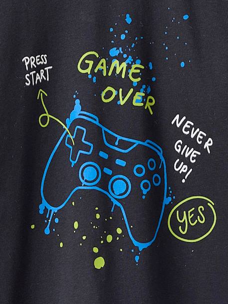 Pack of 2 Short Pyjamas, Gamer JONEN anthracite - vertbaudet enfant 