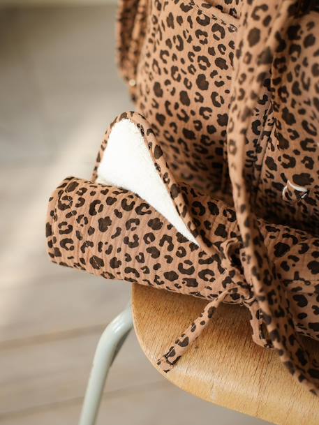 Sac à langer évolutif 24 ou 48h léopard personnalisable beige - vertbaudet enfant 