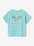 T-Shirt with Large Motif on the Back & Press Stud on Shoulder for Babies turquoise - vertbaudet enfant 