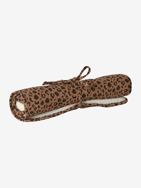 Sac à langer évolutif 24 ou 48h léopard personnalisable beige - vertbaudet enfant 