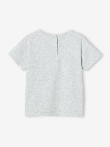 Hawaiian Print T-Shirt for Babies marl grey - vertbaudet enfant 