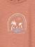 T-Shirt with 'Beach' Design for Babies terracotta - vertbaudet enfant 