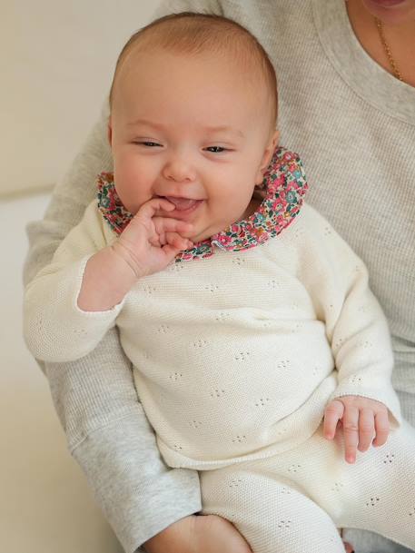 2-Piece Knitted Outfit for Babies by ENVIE DE FRAISE ecru - vertbaudet enfant 