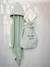 Gift Set: Reversible Bath Cape & Mitt, ENVIE DE FRAISE sage green - vertbaudet enfant 