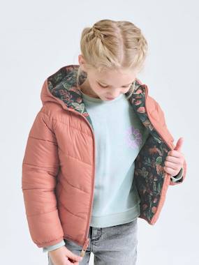 Doudoune fille légère réversible   - vertbaudet enfant