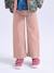 Girls' Basics Large Leggings mauve+navy blue - vertbaudet enfant 
