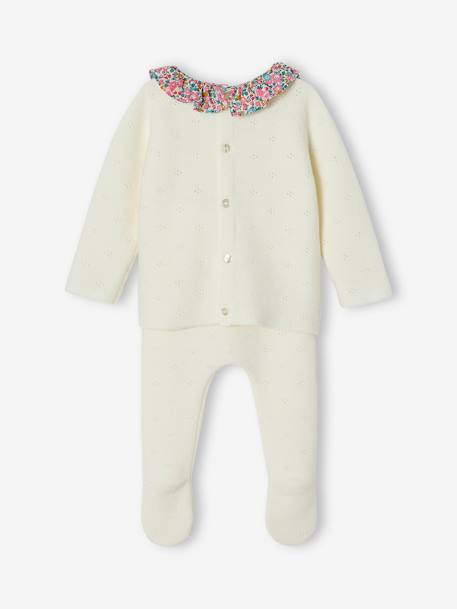2-Piece Knitted Outfit for Babies by ENVIE DE FRAISE ecru - vertbaudet enfant 