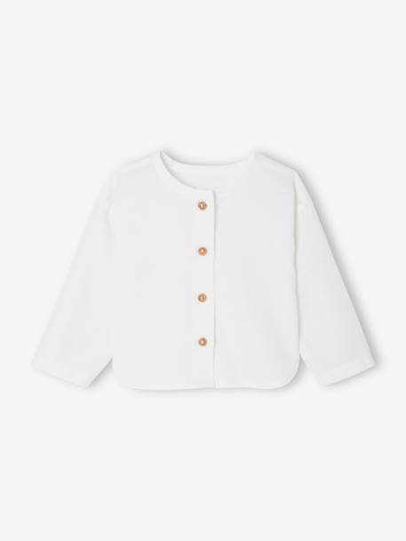 Ensemble bébé naissance cérémonie chemise salopette en lin et coton argile+bleu - vertbaudet enfant 