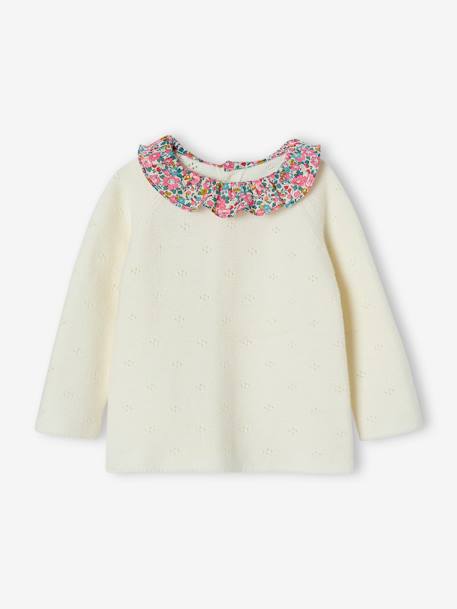 2-Piece Knitted Outfit for Babies by ENVIE DE FRAISE ecru - vertbaudet enfant 