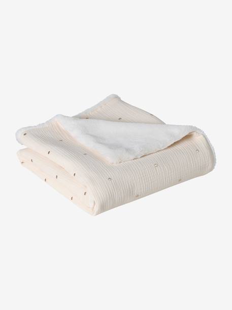 Cotton Gauze Throw for Newborns, ENVIE DE FRAISE ecru - vertbaudet enfant 
