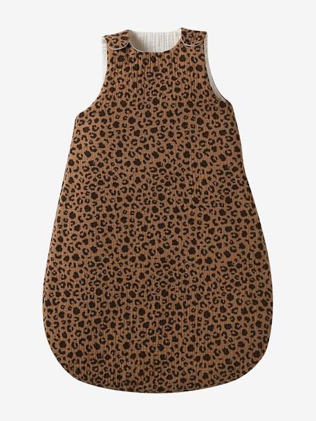 Reversible Baby Sleep Bag in Organic Cotton Gauze, ENVIE DE FRAISE ecru - vertbaudet enfant 