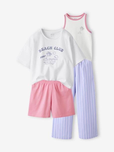 Lot de 2 pyjamas fille bleu - vertbaudet enfant 