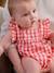 Sleeveless gingham sleepsuit raspberry pink - vertbaudet enfant 