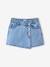 Asymmetrical Denim Skirt for Girls, JONEN light blue - vertbaudet enfant 