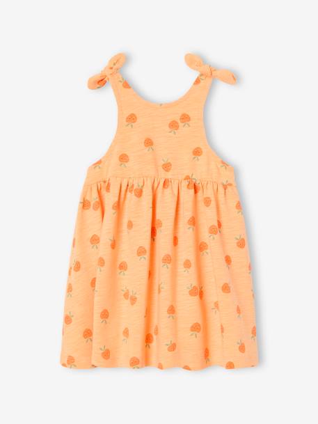 Printed Strappy Dress for Babies apricot+vanilla - vertbaudet enfant 