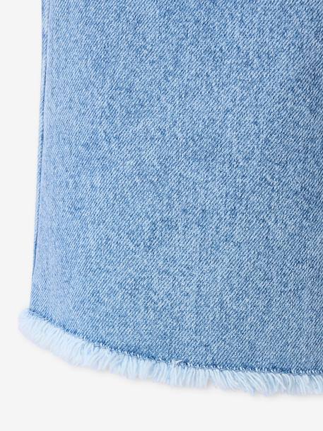 Ripped Denim Shorts for Girls, JONEN light blue - vertbaudet enfant 