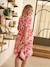 Robe courte de grossesse motifs fleurs kaki+rouge - vertbaudet enfant 