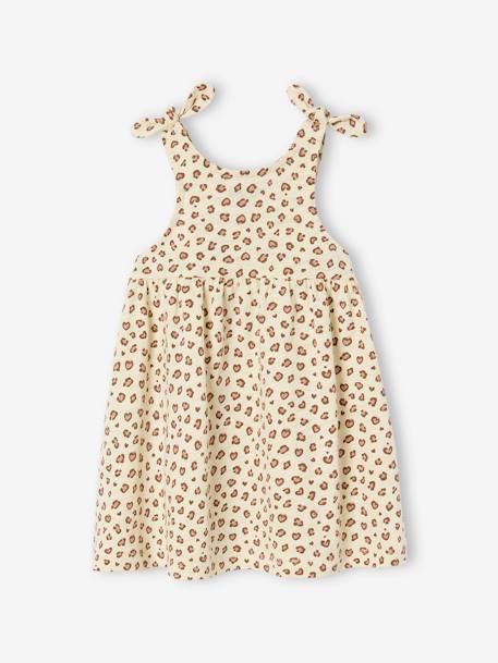 Printed Strappy Dress for Babies apricot+vanilla - vertbaudet enfant 