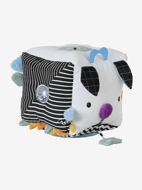 Grand cube d'activités en tissu EVEIL & SENSORIEL multicolore - vertbaudet enfant 