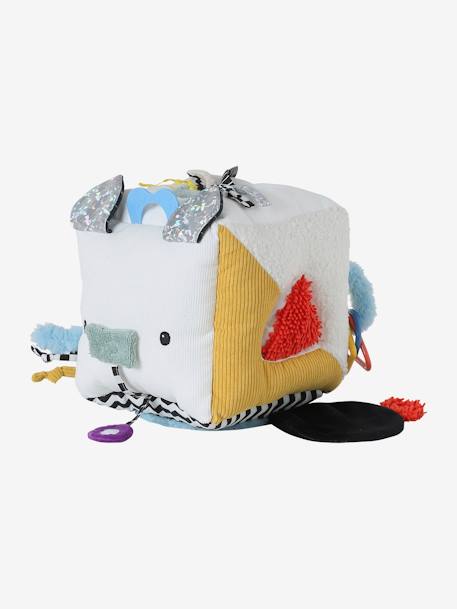 Grand cube d'activités en tissu EVEIL & SENSORIEL multicolore - vertbaudet enfant 