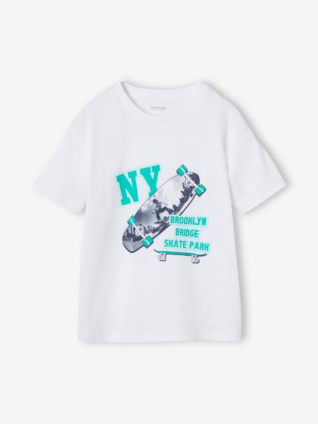 Photo print T-shirt for boys white - vertbaudet enfant 
