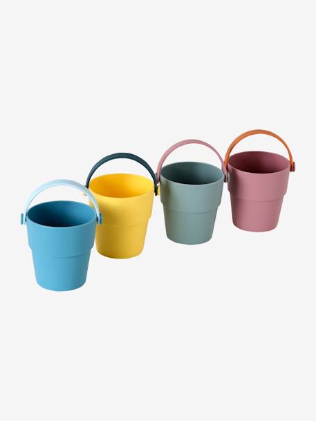 Set of 4 Colourful Silicone Buckets multicoloured - vertbaudet enfant 