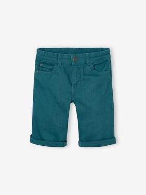 Bermuda couleur garçon en toile - vertbaudet enfant Garçon-Bermuda couleur garçon en toile