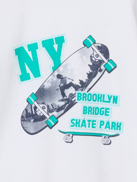 Photo print T-shirt for boys white - vertbaudet enfant 
