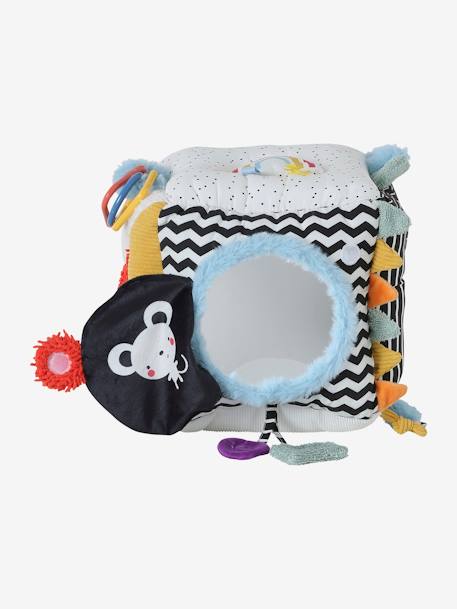 Grand cube d'activités en tissu EVEIL & SENSORIEL multicolore - vertbaudet enfant 