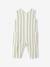 Striped Cotton Gauze Jumpsuit for Babies striped green - vertbaudet enfant 