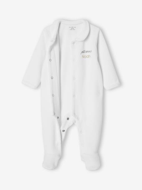 Newborn Gift Set: Top, Bodysuit, Sleepsuit, Welcome Card & ENVIE DE FRAISE Gift Bag white - vertbaudet enfant 
