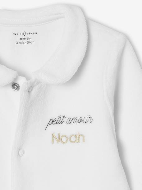 Newborn Gift Set: Top, Bodysuit, Sleepsuit, Welcome Card & ENVIE DE FRAISE Gift Bag white - vertbaudet enfant 