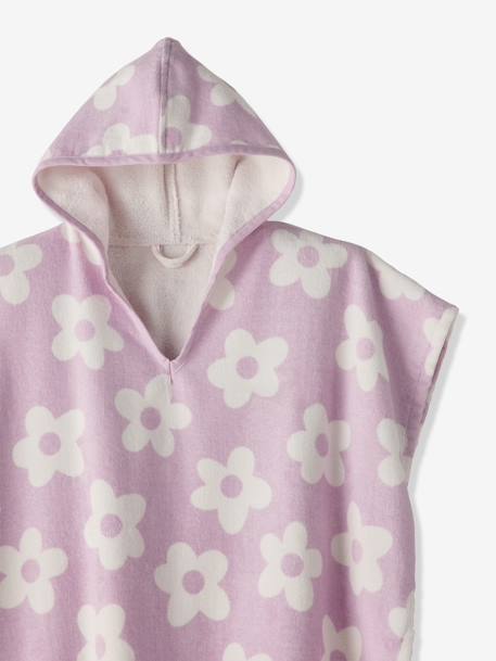 Poncho de bain / plage enfant personnalisable, avec coton recyclé carreaux bleu+lilas+menthe - vertbaudet enfant 