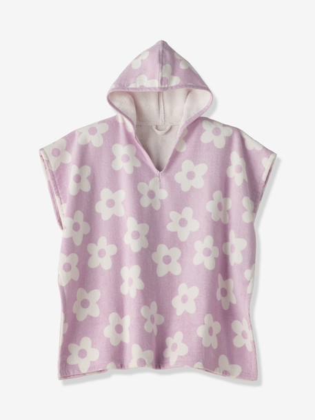 Poncho de bain / plage enfant personnalisable, avec coton recyclé carreaux bleu+lilas+menthe - vertbaudet enfant 