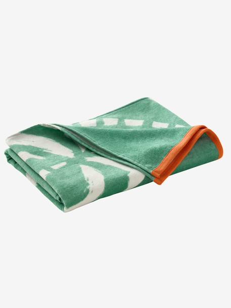 Serviette de bain / plage personnalisable, avec coton recyclé bleu imprimé+mauve+menthe+rayé bleu+rose imprimé - vertbaudet enfant 