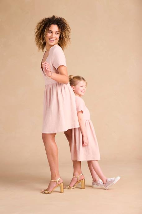 Occasion Wear Dress for Girls, Matchy-Matchy Mother/Daughter Capsule  Collection - rosy, Girls