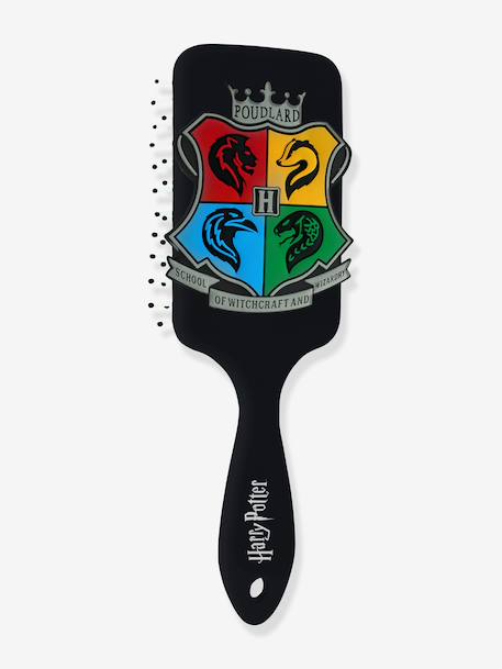 Hairbrush with 3D Silicone Appliqué of the 4 HARRY POTTER® Houses black - vertbaudet enfant 