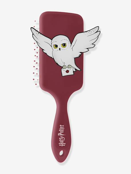 HARRY POTTER Hairbrush with Hedwig 3D Silicone Appliqué bordeaux red - vertbaudet enfant 