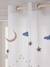 Semi-Sheer Curtain with Eyelets & Clouds & Stars Garland White - vertbaudet enfant 