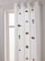 Semi-Sheer Curtain with Eyelets & Marine Animals, Under the Ocean WHITE LIGHT SOLID WITH DESIGN - vertbaudet enfant 