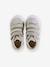 Baskets enfant fille cuir à scratchs beige imprimé+marine+or - vertbaudet enfant 