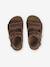 Leather Hook-&-Loop Sandals for Children, Designed for Autonomy camel - vertbaudet enfant 