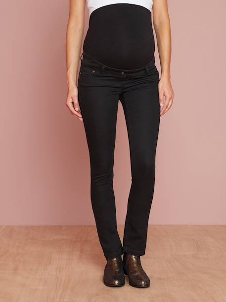 Maternity Slim Jeans in Stretch Fabric, Inside Leg 31' Black - vertbaudet enfant 