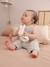 Combinaison bébé naissance en gaze de coton beige+blanc+écru+tilleul imprimé - vertbaudet enfant 